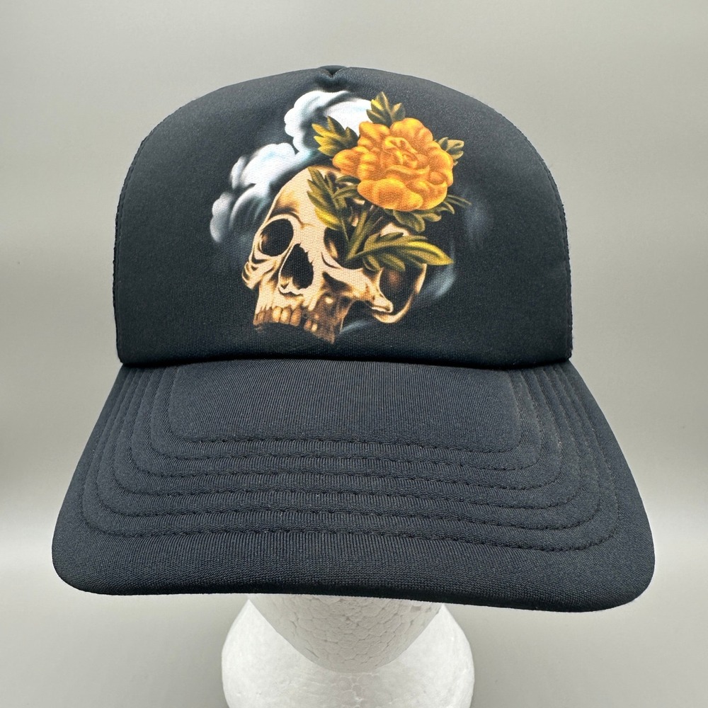 Howler Bros Austin City Limits Music Festival Hat Mens OSFA Black Skull Rose NEW